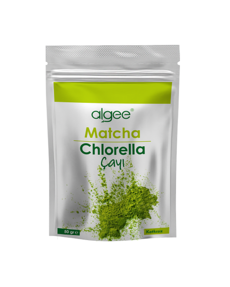 algee® Matcha & Chlorella Toz Çay 50 gr