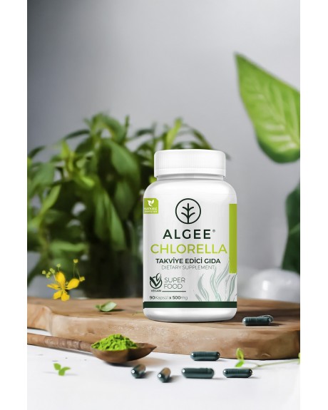 ALGEE® Chlorella Bitkisel Kapsül 500 mg x 90 Adet